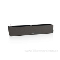 Кашпо Lechuza "Balconera Stone 100 Complete graphite black" (пластик), 100x19xH19 см - фото 1