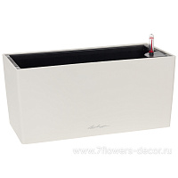 Кашпо Lechuza "Balconera Color 40 Complete white" (пластик), 40x19xH19 см - фото 1
