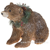 Фигурка "Медведь" (искусственный мех), 40,5х24хН30 см - фото 1